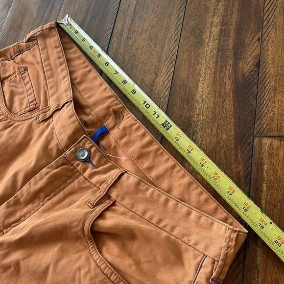 Tommy Bahama Orange Twill Authentic 5-Pocket pants size 38/30 - Picture 6 of 10